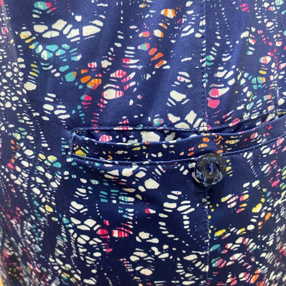 EP New York Sleeveless blue colorful Print golf Dress Size XS - Picture 4 of 7